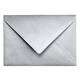 Envelop Papicolor C6 114x162mm metallic zilver pak à 6 stuks