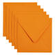 Envelop Papicolor 140x140mm oranje pak à 6 stuks