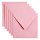 Envelop Papicolor 140x140mm babyroze pak à 6 stuks