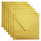 Envelop Papicolor 140x140mm metallic goud pak à 6 stuks