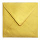 Envelop Papicolor 140x140mm metallic goud pak à 6 stuks