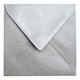 Envelop Papicolor 140x140mm metallic zilver pak à 6 stuks