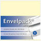 Enkele kaart Papyrus Envelpack Design A6 105x148mm ivoor 894420 set van 25
