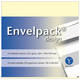 Dubbele kaart Papyrus Envelpack Design vierkant 130x130mm ivoor 894460 set van 10