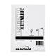 Correspondentiekaart Papicolor dubbel 105x148mm metallic parelwit pak à 6 stuks