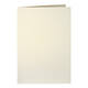 Correspondentiekaart Papicolor dubbel 105x148mm metallic ivoor pak à 6 stuks