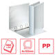 Presentatieringband Esselte Essentials panorama A4 4-rings D-mechaniek 62mm wit