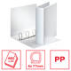 Presentatieringband Esselte Essentials panorama A4 4-rings D-mechaniek 77mm wit