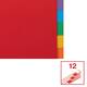 Tabbladen Esselte Economy A4 12-delig karton 11-rings assorti