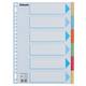 Tabbladen Esselte Premium A4 6-delig karton 23-rings assorti