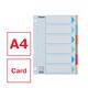 Tabbladen Esselte Premium A4 6-delig karton 23-rings assorti