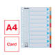 Tabbladen Esselte Premium A4 10-delig karton 23-rings assorti