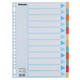 Tabbladen Esselte Premium A4 12-delig karton 23-rings assorti