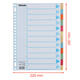 Tabbladen Esselte Premium A4 12-delig karton 23-rings assorti