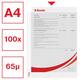 Showtas Esselte standaard 0,07mm PP A4 100 stuks