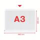 Showtas Esselte PP A3 11-gaats dwars 50 stuks