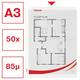 Showtas Esselte PP A3 recht 50 stuks