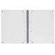 Collegeblok Oxford A4+ ruit 5x5mm 4-gaats 180 pagina's 80gr zwart