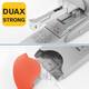 Nietmachine Rapid Supreme duax heavy duty 170 vel zilver/oranje