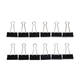 Papierklem MAUL 213 foldback 50mm zwart 12 stuks
