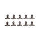 Papierklem MAUL Bulldog 50mm capaciteit 20mm zilver 10 stuks