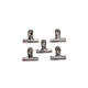 Papierklem MAUL Bulldog 70mm capaciteit 40mm zilver 5 stuks