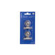 Papierklem MAUL Bulldog met magneet 40mm zilver 2 stuks
