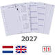 Agendavulling 2027 Kalpa Personal 1dag/1pagina