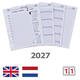 Agendavulling 2027 Kalpa Pocket 1dag/1pagina