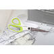 Schaar Scotch 20cm titanium met groot oog groen blister
