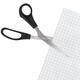 Kantoorschaar Westcott 210mm met kunststof grip linkshandig rvs