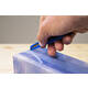Snijmes Westcott Office 9mm met schuifsluiting en metalen houder blauw