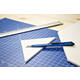 Snijmes Westcott Office 9mm met schuifsluiting en metalen houder blauw