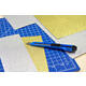 Snijmes Westcott Office 9mm met schuifsluiting blauw