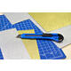 Snijmes Westcott Office 18mm met schuifsluiting blauw