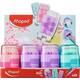 Puntenslijper Maped Connect 2-gaats met gum pastel assorti