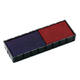 Stempelkussen Colop E/12/2 blauw en rood