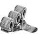 Penhouder Terry clip voor 3 pennen/potloden zilverkleurig