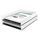 Brievenbak Leitz WOW A4 wit/zwart