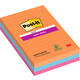 Memoblok Post-it 4690 Super Sticky 101x152mm lijn Bangkok 3 stuks