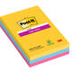 Memoblok Post-it 4690 Super Sticky 101x152mm lijn Carnival 3 stuks