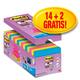 Memoblok Post-it Z-Note S330 Super Sticky 76x76mm 14+ 2 assorti