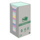 Memoblok Post-it 654-RTP 76x76mm recycled rainbow pastel 16 stuks