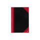 Notitieboek Bantex zwart/rood A5 lijn 70gr 96vel