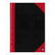 Notitieboek Bantex zwart/rood A4 lijn 70gr 96vel