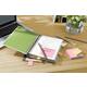 Memoblok Post-it 654-1B 76x76mm recycled geel 6 stuks