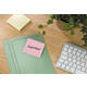 Memoblok Post-it 654-1B 76x76mm recycled geel 6 stuks