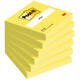 Memoblok Post-it 654 76x76mm neon geel 100 vel