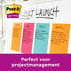 Memoblok Post-it 6845 Super Sticky 203x152mm assorti 4 stuks