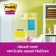 Memoblok Post-it 6845 Super Sticky 203x152mm assorti 4 stuks